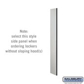 Side Panel - for 5 Feet High - 15 Inch Deep Designer Wood Locker - without Sloping Hood