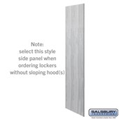Side Panel  -  for 24 Inch Deep Premier Wood Locker  -  without Sloping Hood