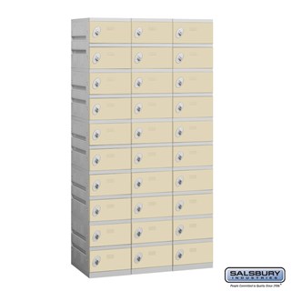 12" Wide Ten Tier Plastic Lockers