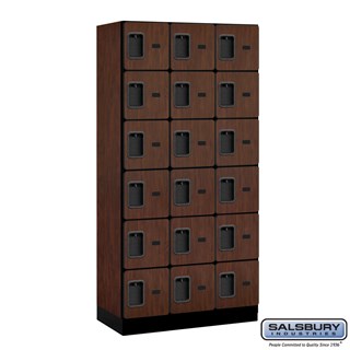 12" Wide Box Style Designer Wood Lockers