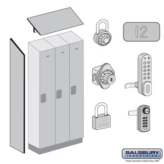 Designer Wood Locker Options & Locks