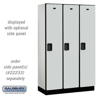 15" Wide Single Tier Designer Wood Lockers