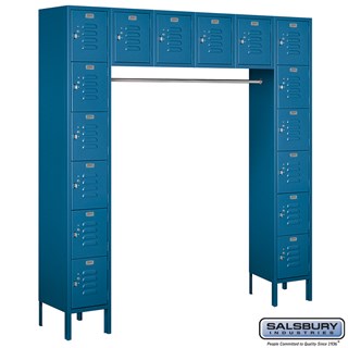12" Wide Box Style Standard Bridge Metal Lockers