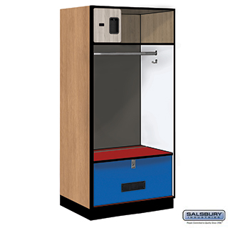 Custom Open Access & Gear Designer Wood Lockers