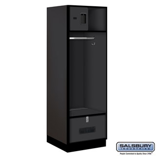 24" Wide Open Access Designer Wood Lockers