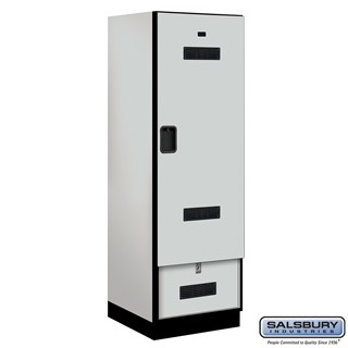 24" Wide Designer Wood Gear Lockers
