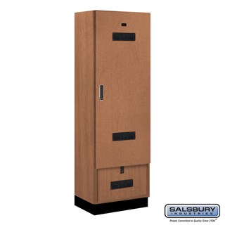 24" Wide Premier Gear Wood Lockers
