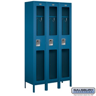 15" Wide See-Through Metal Lockers