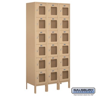 12" Wide Box Style See-Through Metal Lockers