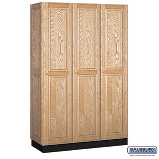 for 24 Inch Deep Solid Oak Executive Wood Locker Details about   Salsbury Side Panel 