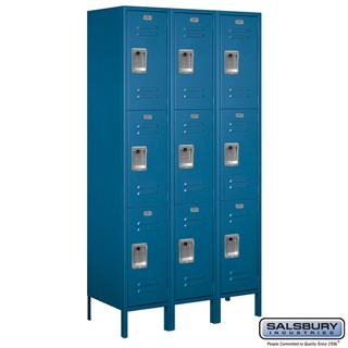 15" Wide Triple Tier Standard Metal Lockers