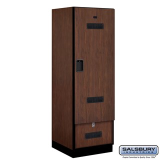24" Wide Designer Wood Gear Lockers - 24" Deep