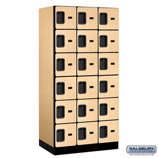 12" Wide Box Style Designer Wood Lockers