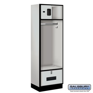 24" Wide Open Access Designer Wood Lockers - 18" Deep