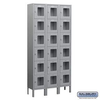 12" Wide See-Through Metal Band Lockers