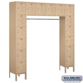 12" Wide Box Style Standard Bridge Metal Lockers