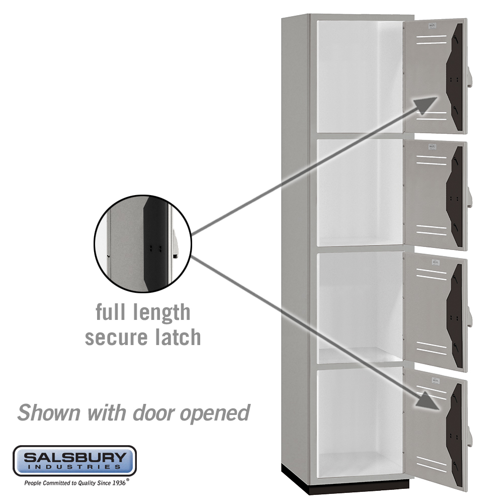 18InchWideFourTierHeavyDutyPlasticLocker1Wide6FeetHigh18