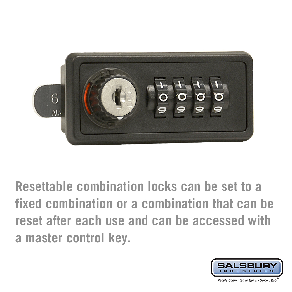 Resettable Combination Lock Replacement Lock for Cell Phone Storage