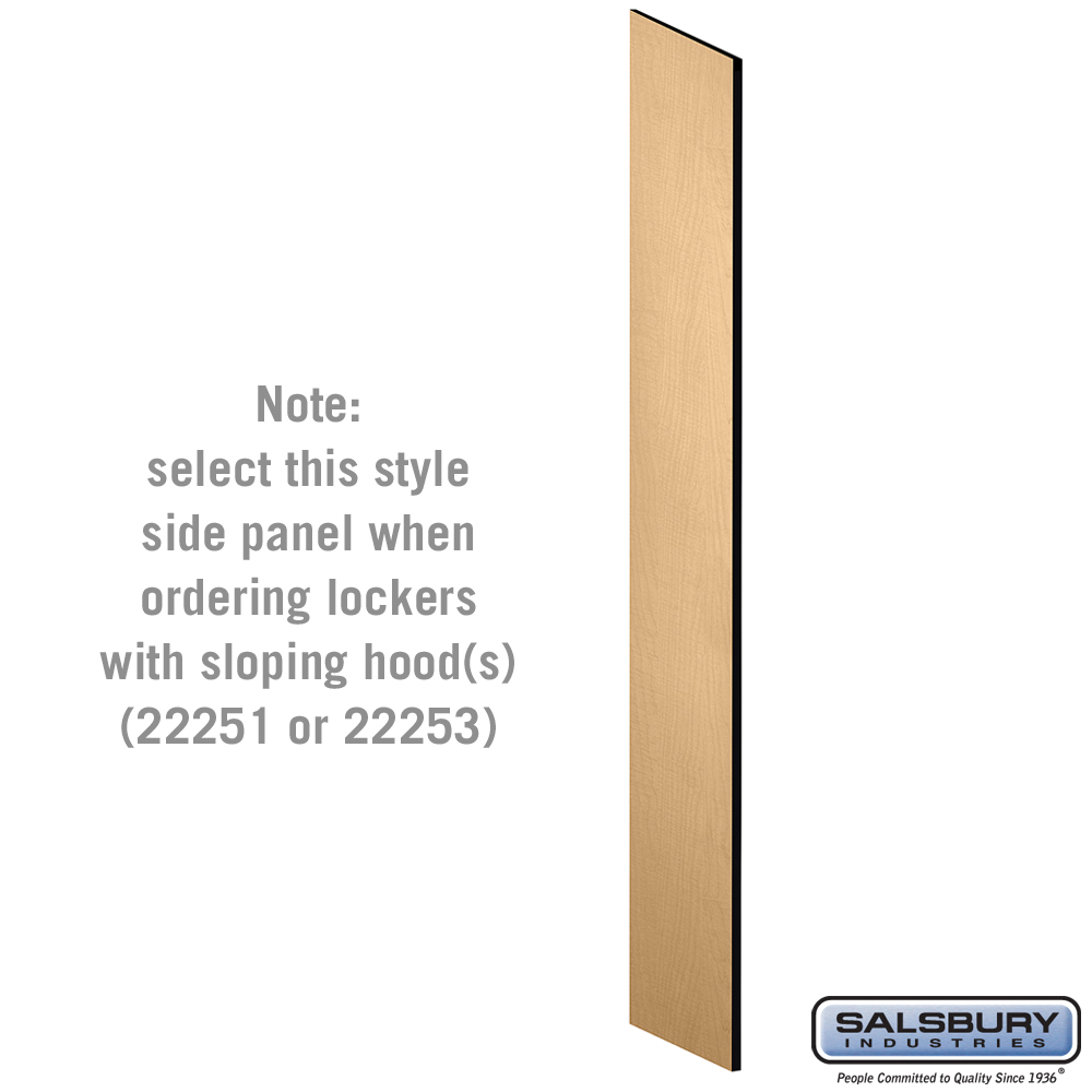 Side Panel for 6 Feet High 18 Inch Deep Designer Wood Locker with