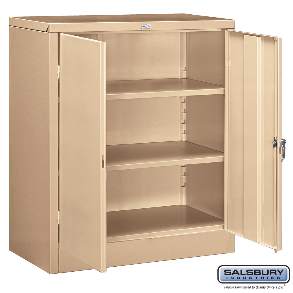 Salsbury Industries 9048Tan U Storage Cabinet 36 wx42 hx18 d Tan