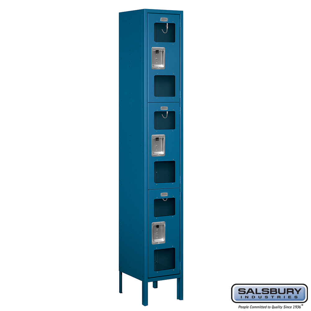 See-Through Metal Locker - Triple Tier - 1 Wide - 6 Feet High - 12 ...