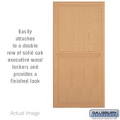 Double End Side Panel - for 21 Inch Deep Solid Oak Executive Wood Locker