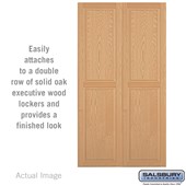 Double End Side Panel - for 24 Inch Deep Solid Oak Executive Wood Locker