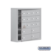 Cell Phone Storage Locker - with Front Access Panel - 5 Door High Unit (8 Inch Deep Compartments) - 12 A Doors (11 usable) and 4 B Doors - Surface Mounted - Master Keyed Locks