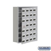 Recessed Mounted Cell Phone Storage Locker with 28 A Doors (27 usable) - Resettable Combination Locks