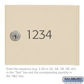 Custom Door Engraving - Black Filled - for Sandstone Cell Phone Storage Locker Door