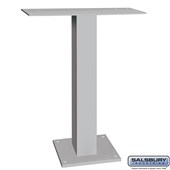 Pedestal for 5 Door High Surface Mounted Cell Phone Lockers - Aluminum