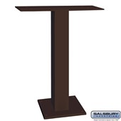 Pedestal for 5 Door High Surface Mounted Cell Phone Lockers - Bronze
