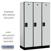 15" Wide Single Tier Designer Wood Locker - 3 Wide - 6 Feet High - 18 Inches Deep - Hasps