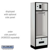 24" Wide Designer Wood Open Access Locker - 6 Feet High - 18 Inches Deep - Hasps