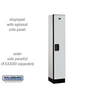 12" Wide Single Tier Designer Wood Locker - 1 Wide - 5 Feet High - 15 Inches Deep - Hasps