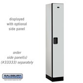 12" Wide Single Tier Designer Wood Locker - 1 Wide - 6 Feet High - 18 Inches Deep - Hasps