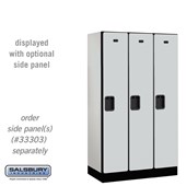 12" Wide Single Tier Designer Wood Locker - 3 Wide - 5 Feet High - 18 Inches Deep - Hasps