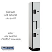 12" Wide Double Tier 'S' Style Designer Wood Locker - 1 Wide - 6 Feet High - 18 Inches Deep - Hasps
