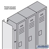 Finished End Panel - for 5 Feet High 18 Inch Deep Metal Locker