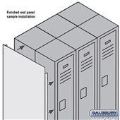 Finished Double End Panel - for 5 Feet High 18 Inch Deep Metal Locker