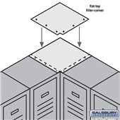 Flat Top Filler - Corner - for 12 Inch Deep Metal Locker
