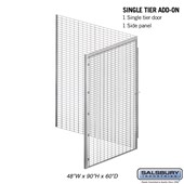 48" Wide Single Tier Bulk Storage Locker - Add On - 60 Inches Deep