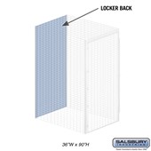 Back - for Bulk Storage Locker - 36 Inches Wide - 90 Inches High