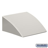 Sloping Hood for Plastic Locker - 1 Wide - Dark Gray