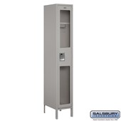 15" Wide Single Tier See-Through Metal Locker - 1 Wide - 6 Feet High - 18 Inches Deep