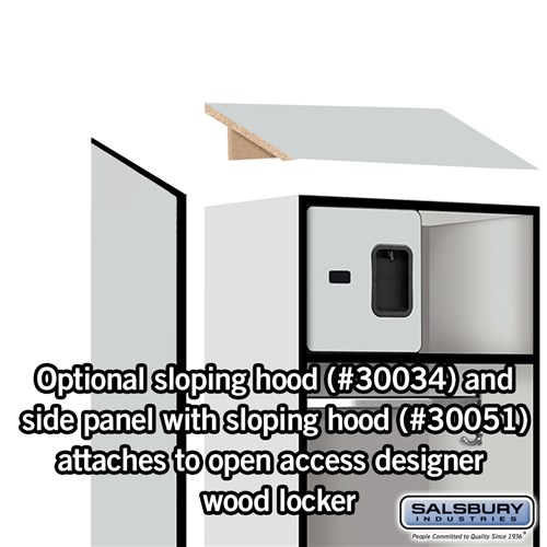 for Open Access Designer Locker and Designer Gear Locker Details about   Sloping Hood 18 Inc 