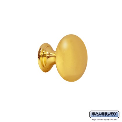 Knob Pull - for Solid Oak Executive Wood Locker - Gold Finish