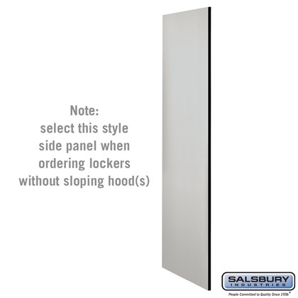 Side Panel - for 24 Inch Deep Designer Wood Locker - without Sloping Hood