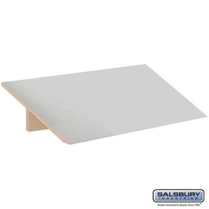 Sloping Hood - for 15 Inches Wide - 24 Inch Deep Designer Wood Locker - 3 Wide