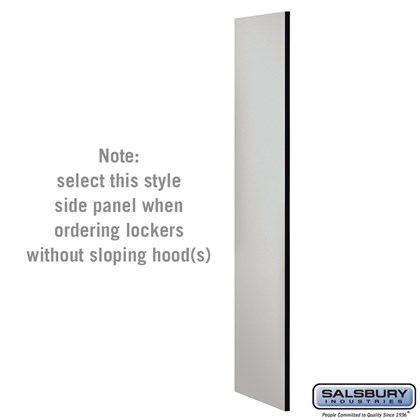 Side Panel - for Open Access Designer Locker and Designer Gear Locker - 24 Inches Deep - without Sloping Hood